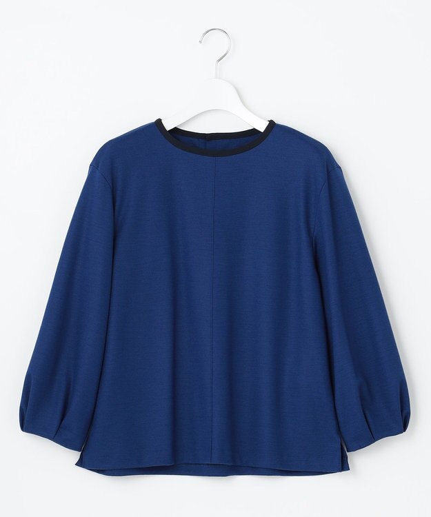 J.PRESS LADIES L 【イージーケア】ウールスムースジャージー カットソー ブルー系