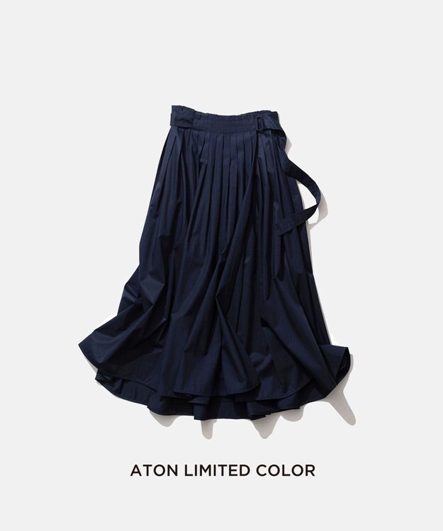 宇宙の香り ATON 本革スカート - ひざ丈スカート