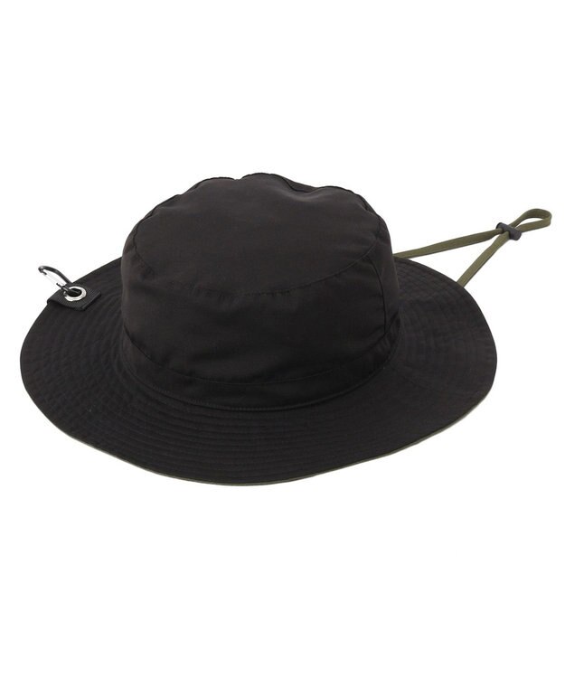MOONBAT 【WEB限定】アドベンチャーハット 撥水加工 あご紐付き サイズ調整可 ブラック