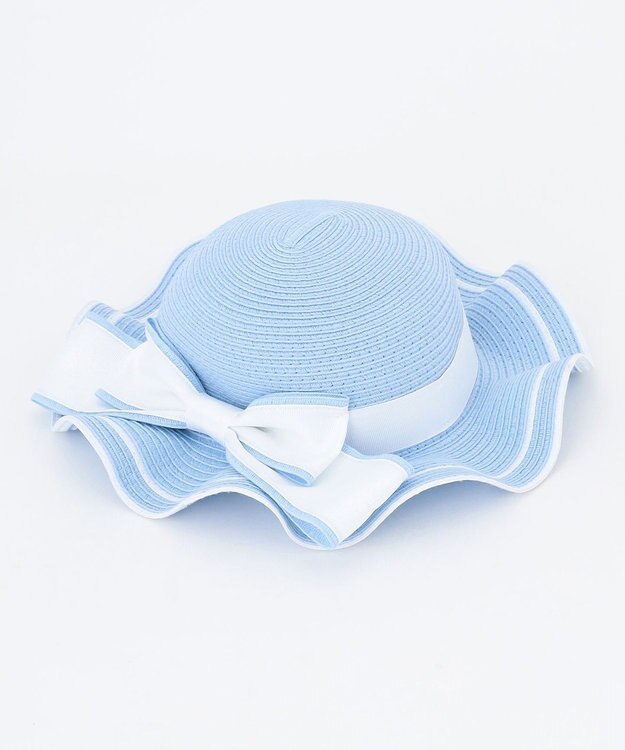 組曲 KIDS 【Fサイズ】 フリルブレードハット サックスブルー