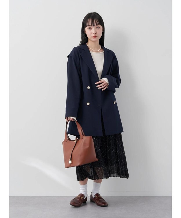 earth music&ecology ２ＷＡＹテーラードジャケット Navy