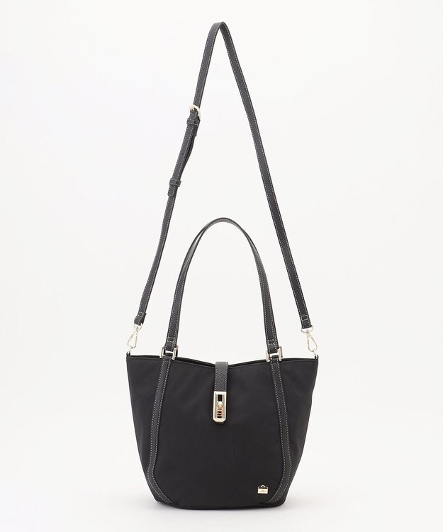 LA BAGAGERIE ポリエステルオックス2wayトート ブラック