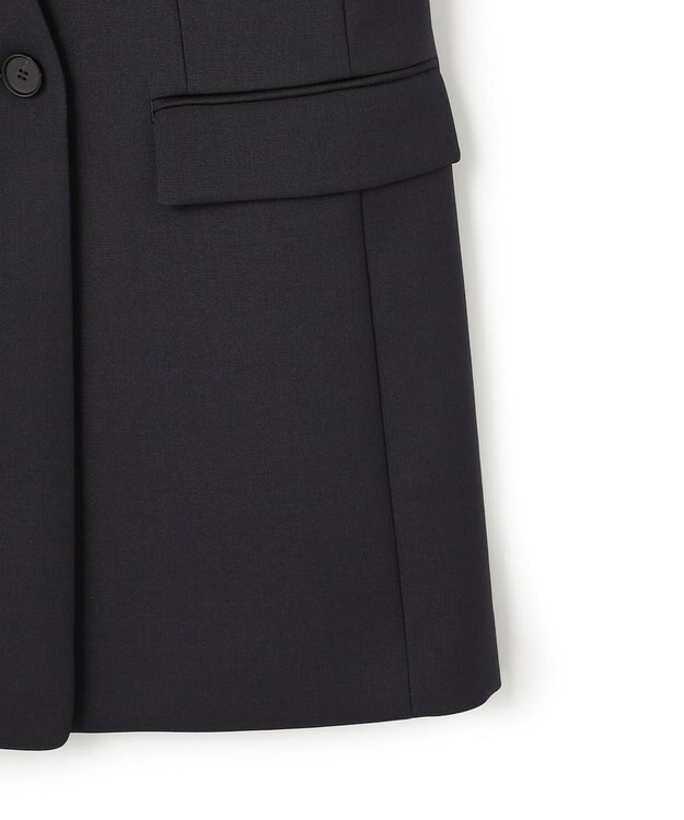 ICB L 【先行予約】 ハイツイストダブルクロス ノーカラージレ ネイビー