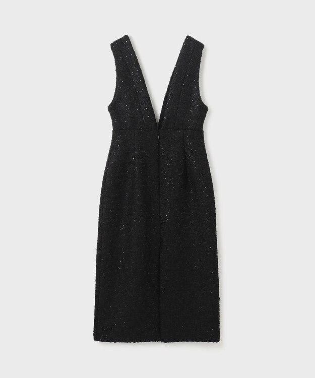 GRACE CONTINENTAL ツイードタイトジャンパースカート ブラック