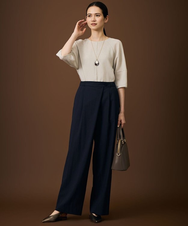 自由区 【SHIHOさん着用・ワンポイントアイテム】オーバルアセチメタル ネックレス マットゴールド