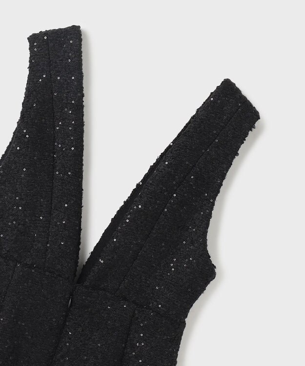 GRACE CONTINENTAL ツイードタイトジャンパースカート ブラック