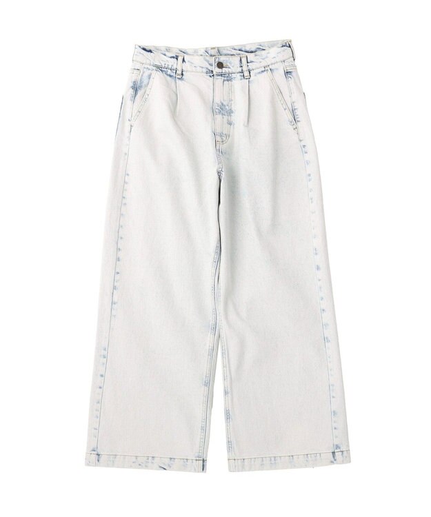 CRAFT STANDARD BOUTIQUE ハイブリーチケミカル加工デニムワイドパンツ Light Indigo