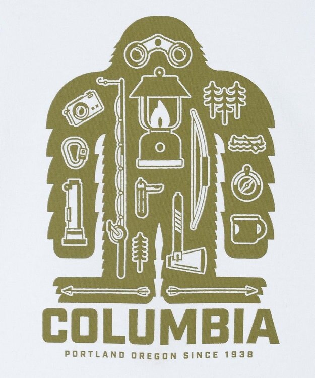 Columbia Columbia/ キッズアイテム/ バレークリークIIショートスリーブグラフィックTシャツ /コロンビア White Iconic Squatch