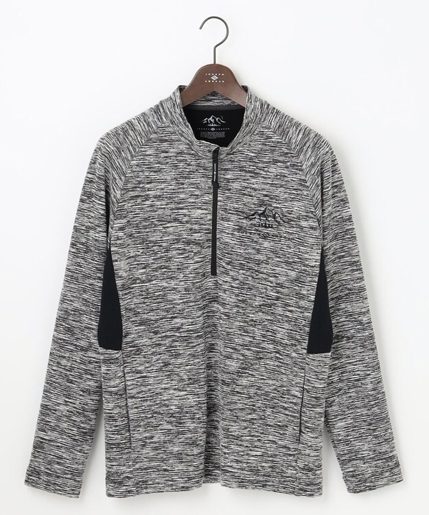 JOSEPH ABBOUD MOUNTAIN 【UNISEX】ランダムスラブリップハーフジップ ライトグレー系