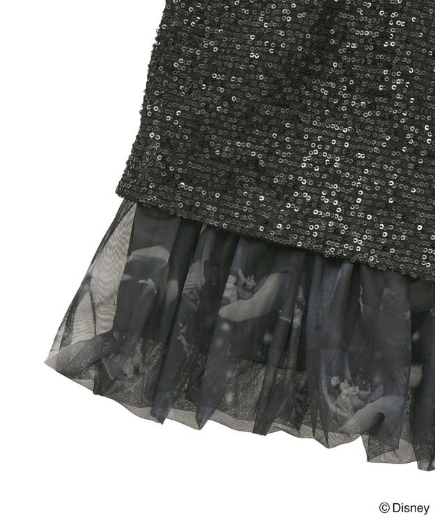 Green Parks ＦＡＮＴＡＳＩＡ／スパンコール総柄ビスチェ Black