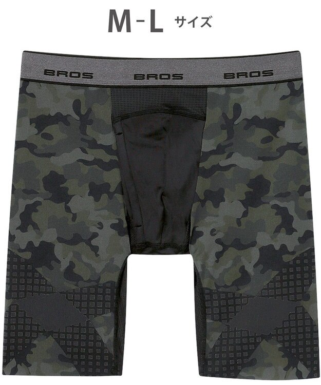 WACOAL MEN 【クロスウォーカー】 はいて歩いてカロリー消費アップをめざそう！ ムレ軽減設計 ロング丈 前開き GX6006 /ブロス バイ ワコールメン カカオ