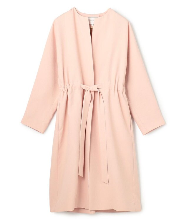 BEIGE， PORDIC / ドロスト付きロングスプリングコート Nude