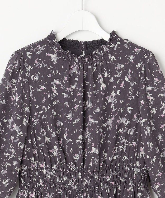 ANY SIS シアーシャーリング ワンピース スレート系