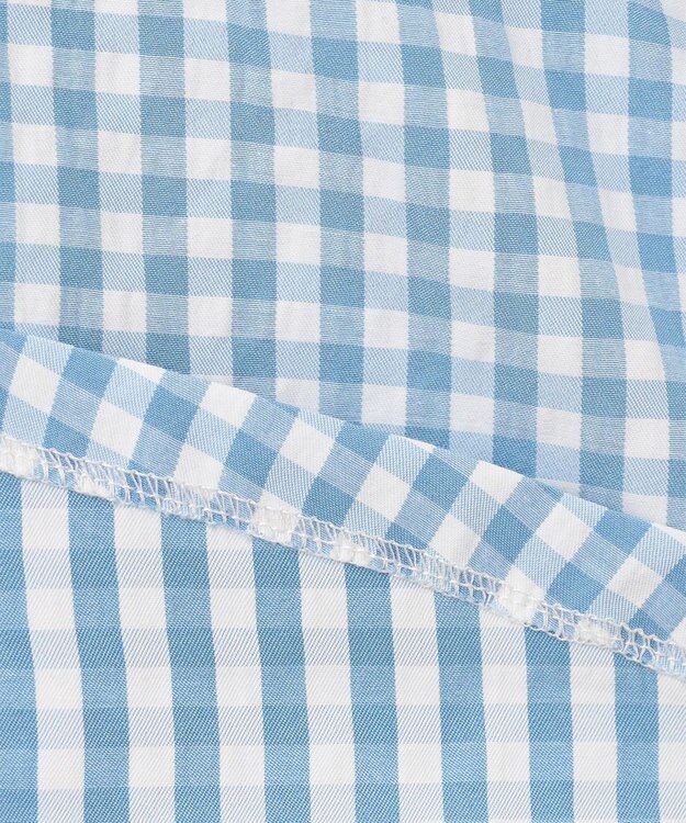 組曲 KIDS 【80-90㎝】ギンガム セットアップ ブルー系3