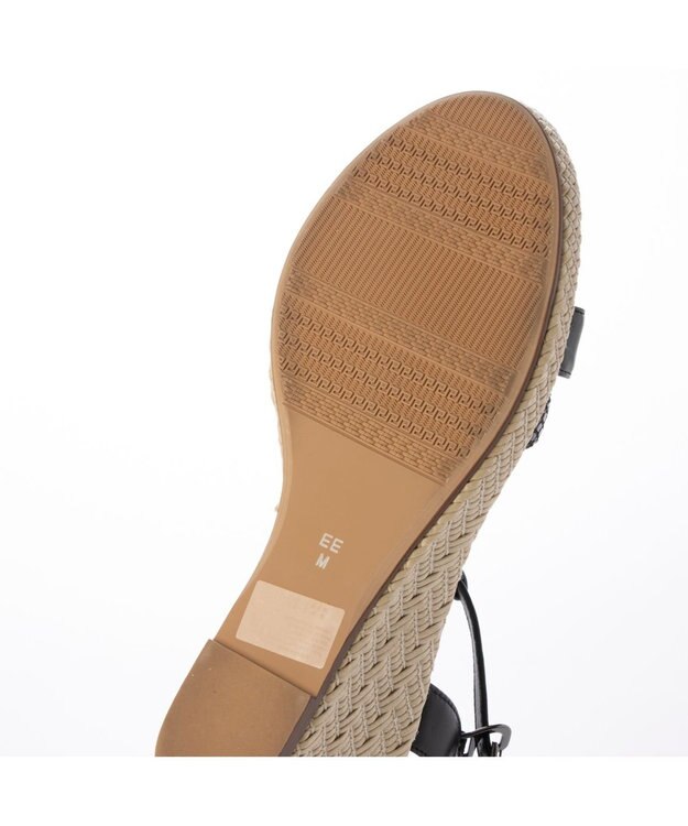 Riz raffinee <Riz raffinee>ウェッジヒールTストラップサンダル ブラック