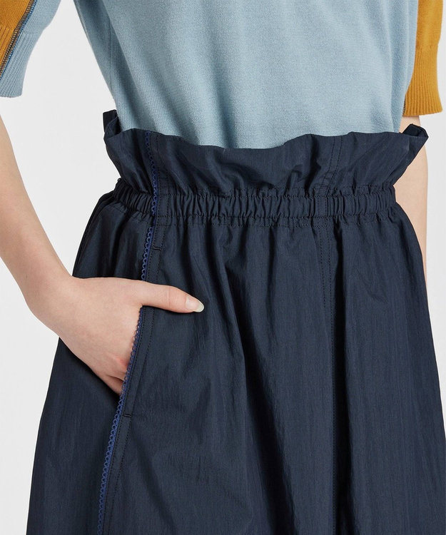 Paul Smith タイプライター ギャザースカート ネイビー