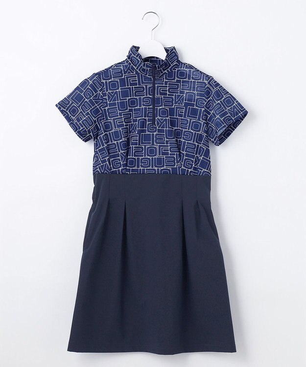 23区GOLF 盛夏対応のマルチ機能【接触冷感・UVケア・吸水速乾】【WOMEN】ドッキングワンピース ネイビー系5