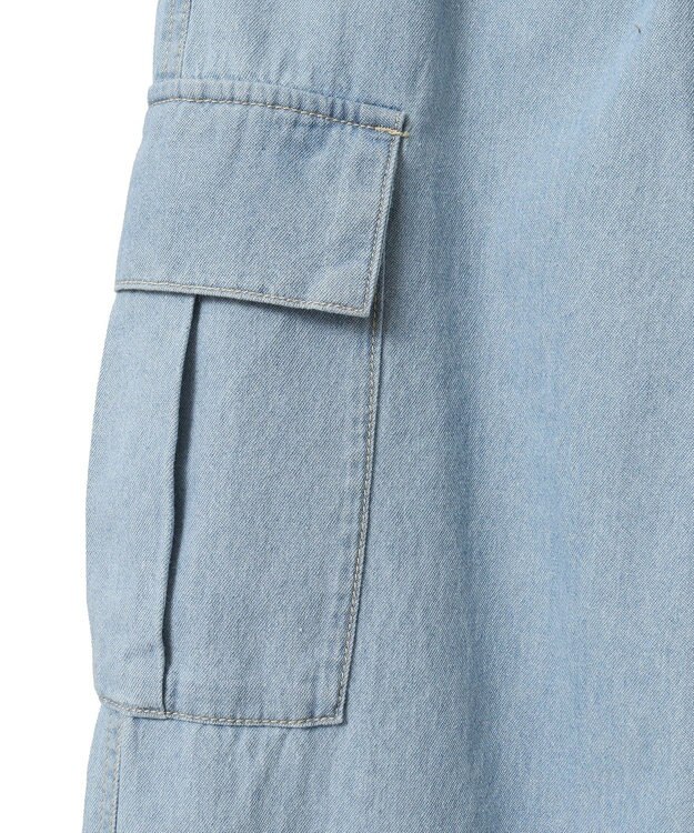 Green Parks ライトデニムカーゴパンツ Black