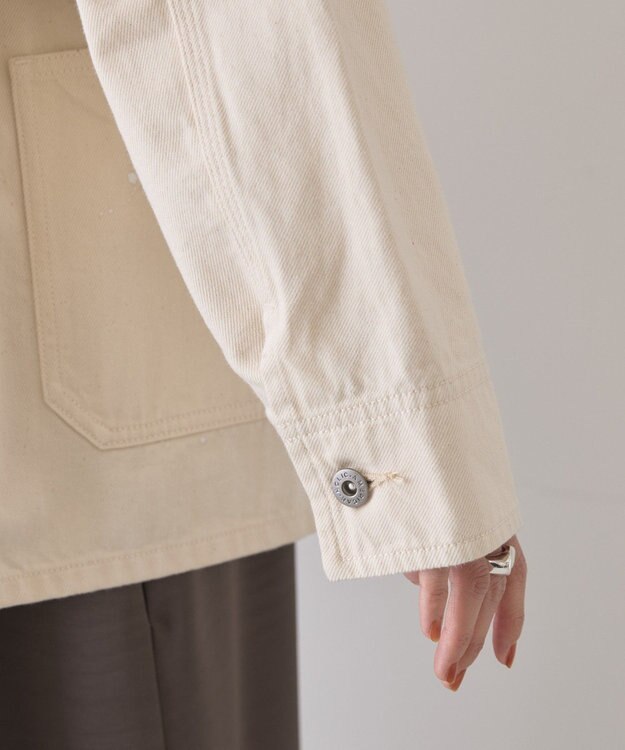 AMERICAN HOLIC ペイントデニムカバーオールジャケット White