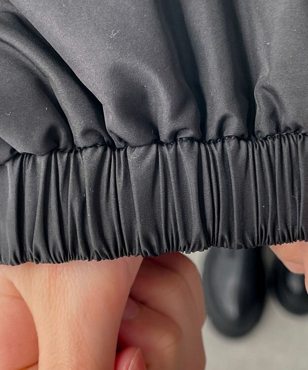 WEGO リボンフードブルゾン ブラック