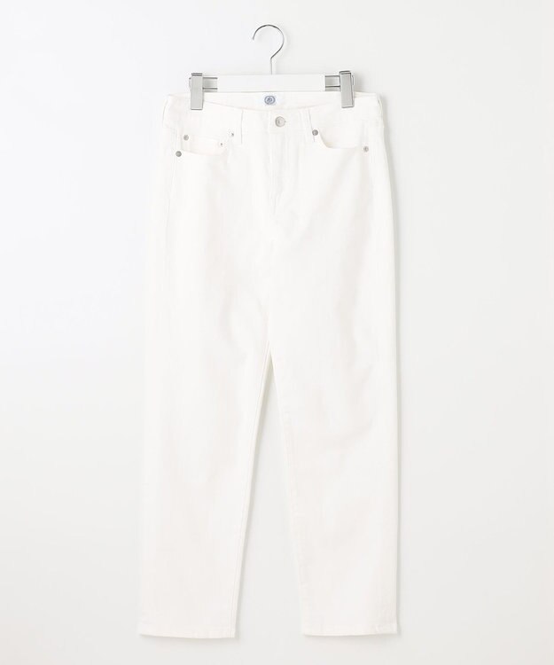 J.PRESS LADIES 【洗える】BASIC STRETCH DENIM ストレート パンツ ホワイト系