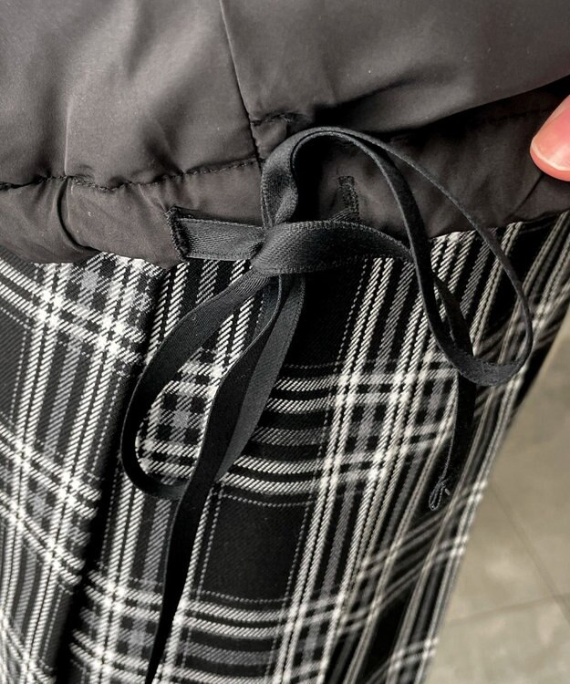 WEGO リボンフードブルゾン ブラック