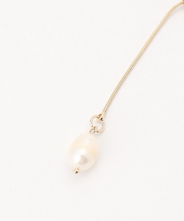 ANY SIS パール調ラリエット ネックレス ライトゴールド