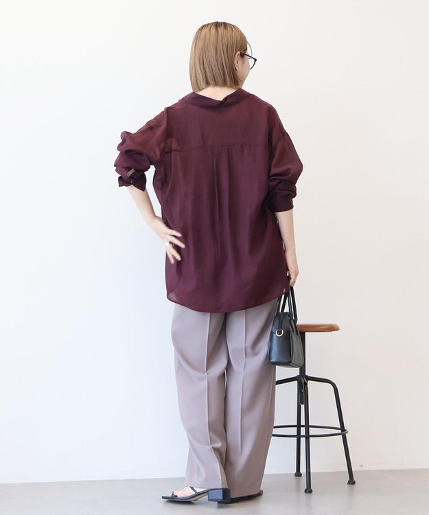 AMERICAN HOLIC ラスターシアーシャツ Charcoal Gray