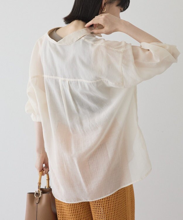 AMERICAN HOLIC ラスターシアーシャツ Charcoal Gray