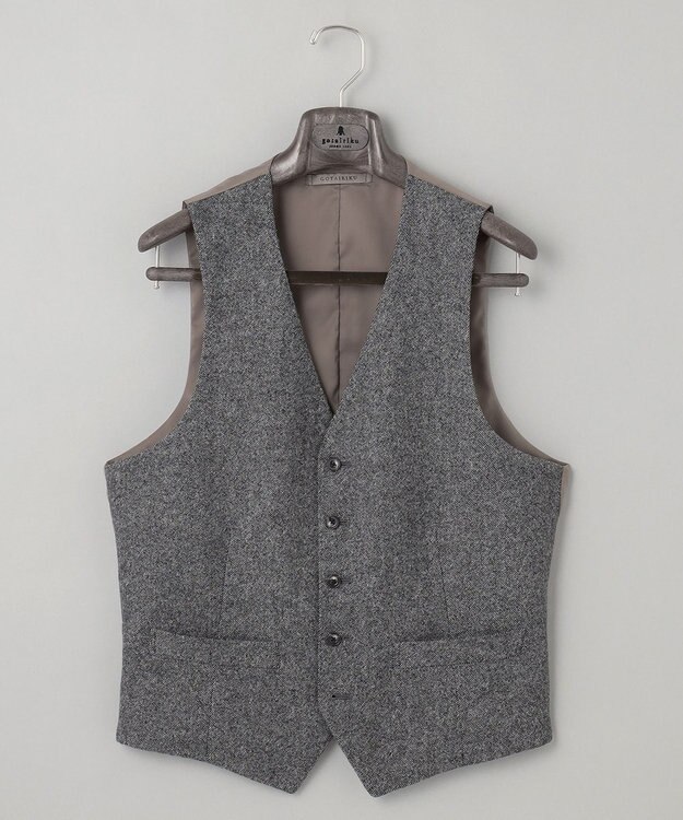 GOTAIRIKU 【セットアップ対応 / AIRY MOVE】RENEWOOL セットアップべスト ライトグレー系8