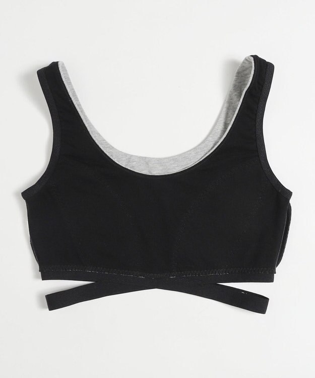 WEGO 【ハーフトップ＆ショーツセット】Liliane　Ciel　クロスロゴ グレー