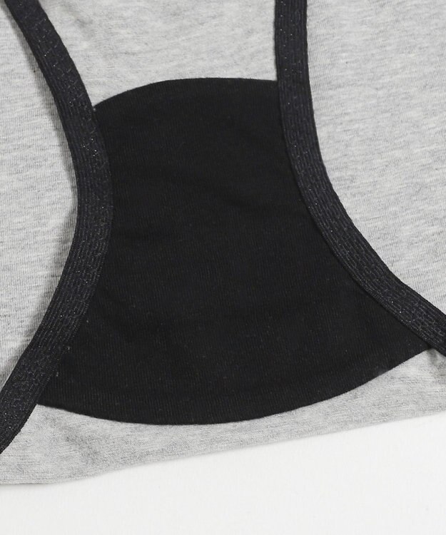 WEGO 【ハーフトップ＆ショーツセット】Liliane　Ciel　クロスロゴ グレー