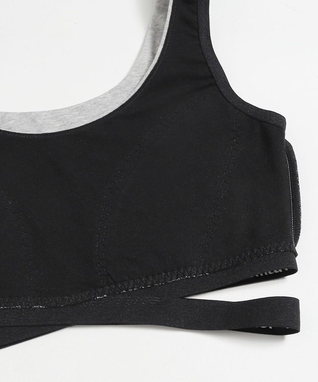 WEGO 【ハーフトップ＆ショーツセット】Liliane　Ciel　クロスロゴ グレー