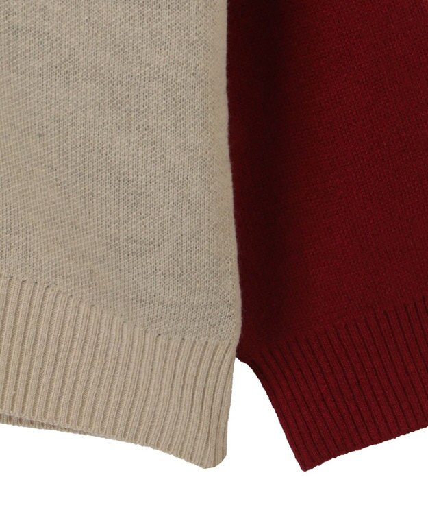 WEGO ラグランジャガードグラフィックプルオーバー ワイン