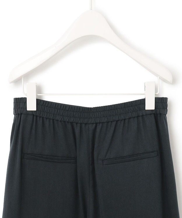 ICB 【洗える】 フィブリルツイル タックパンツ ブラック系