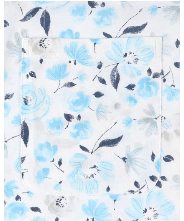 Wing 【数量限定　特別価格】 パジャマ 7分袖 8分丈 綿100％ 天竺素材 レディース EP8992 ウイング／ワコール サックス