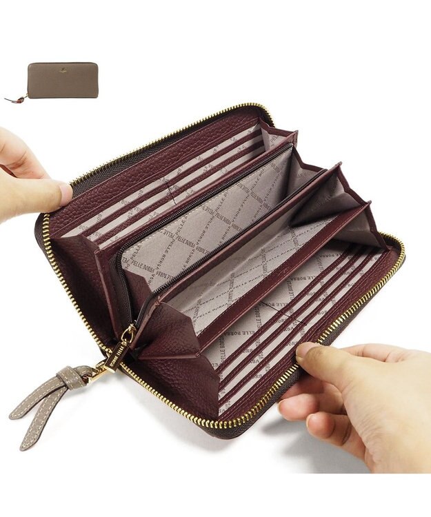 PELLE BORSA ラウンドファスナー長財布 Reinette Goods レネットグッズ 4743 トープ