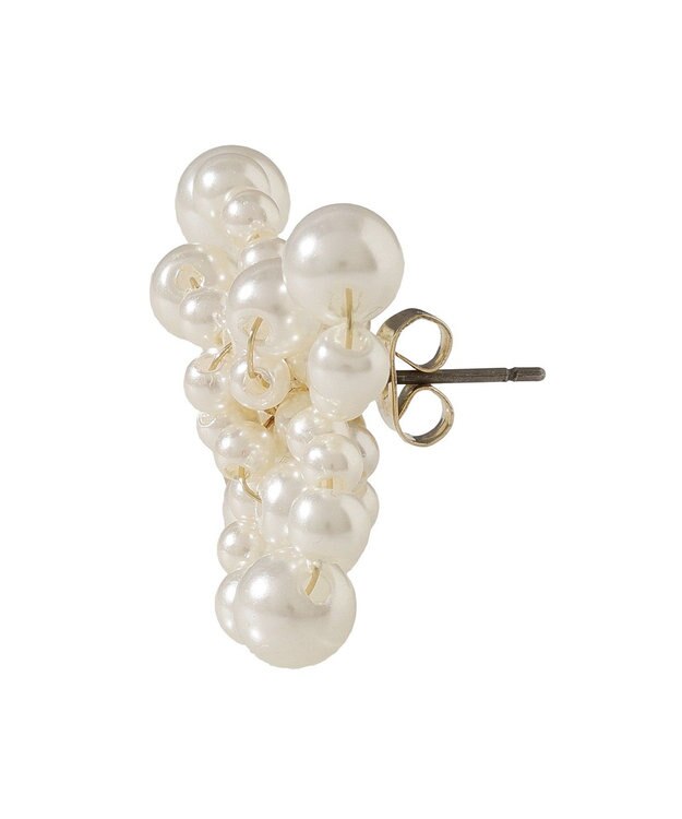 earth music&ecology パールフラワーピアス Ivory