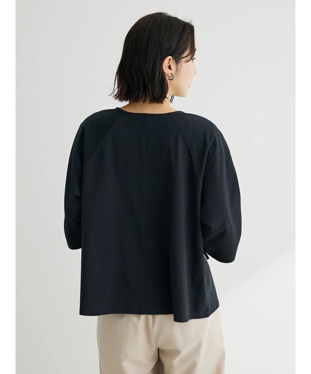 Green Parks 袖ドロストプルオーバー Black