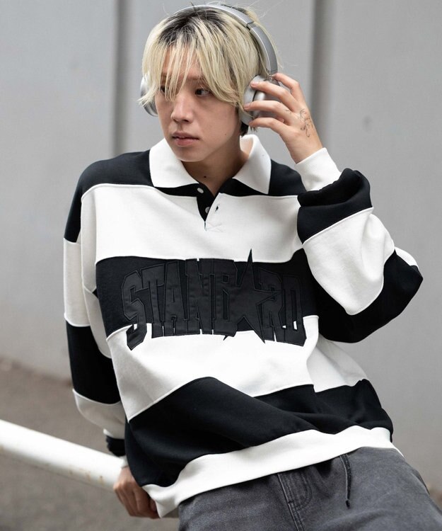 WEGO 【ユニセックス着用ITEM】カレッジロゴラガースウェット ホワイト