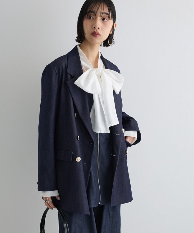 Green Parks ダブルテーラードジャケット Indigo