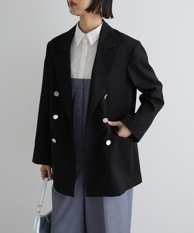 Green Parks ダブルテーラードジャケット Black