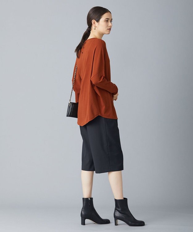 ICB 【洗える・WEB限定カラーあり】 ヴィスコースワイド プルオーバー テラコッタ系