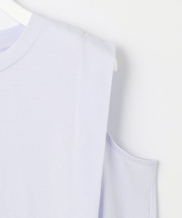 UNFILO 冷感UVケアノースリカットソー スカイブルー系