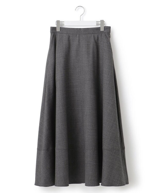 23区 【セットアップ対応】TWサキソニー フレア スカート グレー系