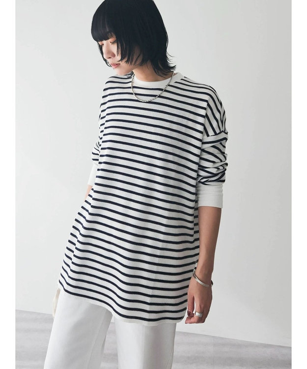 Green Parks ワッフルプルオーバー Border