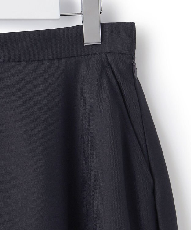 23区 【セットアップ対応】TWサキソニー フレア スカート ネイビー系