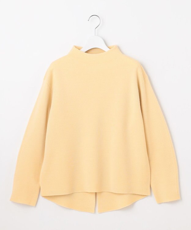 自由区 【セットアップ対応・洗える】ウールミラノボトルネック ニット クリーム