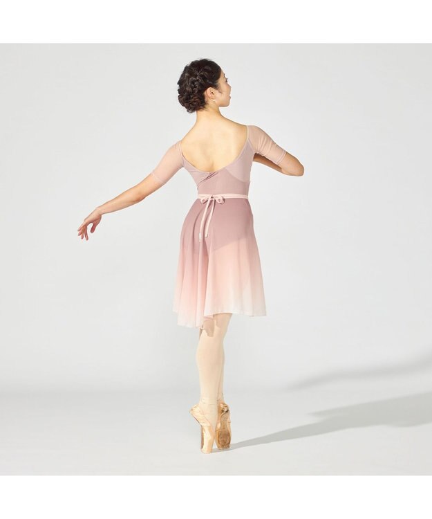 Chacott 【Nela ライン】巻きスカート ピンクグラデーション