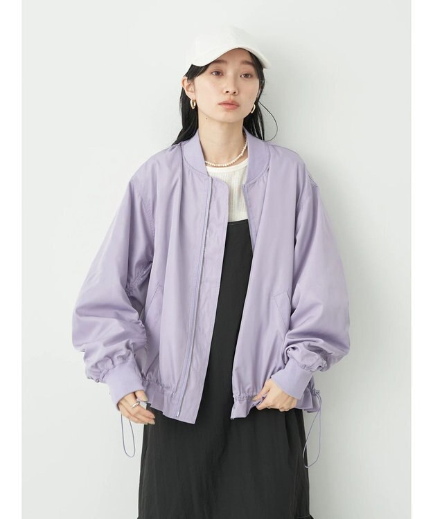 earth music&ecology シャーリングＭＡー１ Lavender